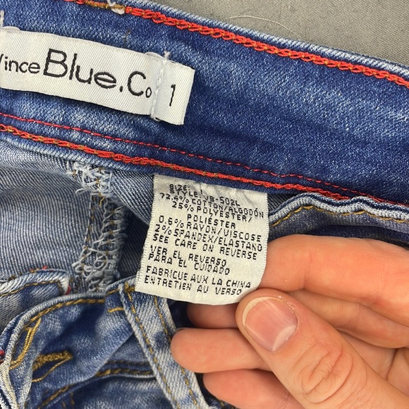 Vince Blue Co. stretchy flared jeans size 1 - Picture 5 of 7